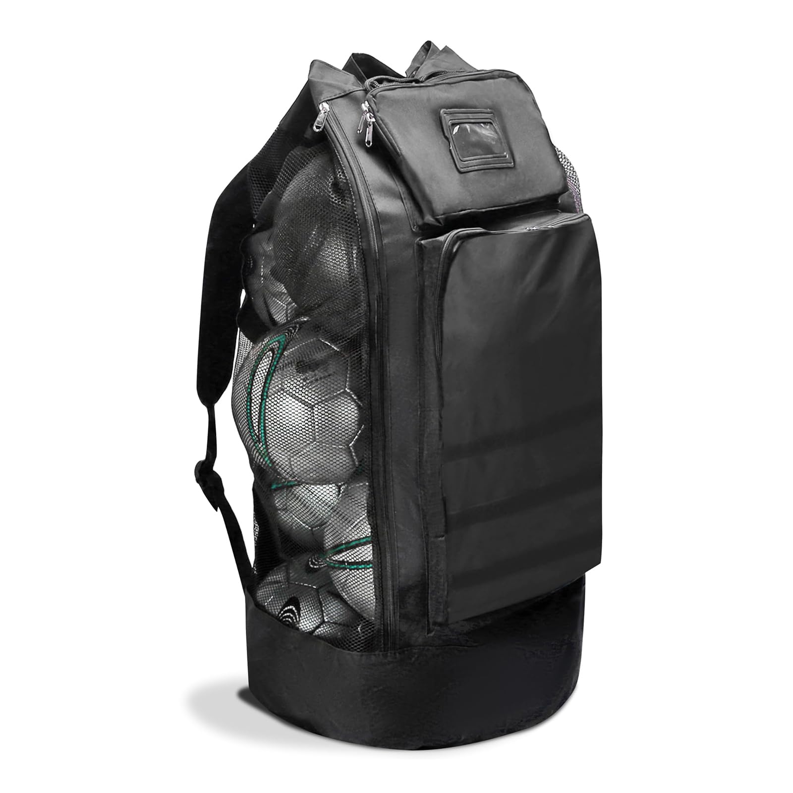 Mochila de almacenamiento de baloncesto, malla resistente, mochila deportiva de gran capacidad, bolsa de baloncesto con correa para el hombro