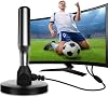 2024 Upgraded 420 Miles Range TV Antenna Free Channels, HDTV Digital Antenna, Ultra HD 4K HDR 1080P Powerful TV Signal for Smart TVOld TV Indoor, Black