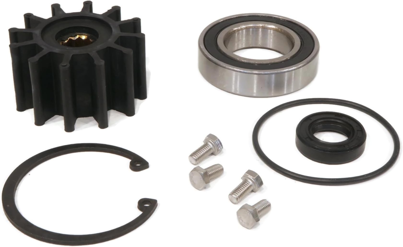 (Compatible With Volvo Penta) Raw Sea Water Pump Rebuild Repair Kit Fits MANY 3.0 4.3 5.0 5.7 7.4 8.1 L