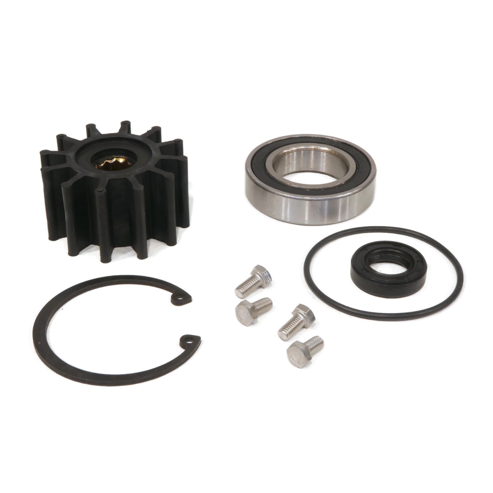 (Compatible With Volvo Penta) Raw Sea Water Pump Rebuild Repair Kit Fits MANY 3.0 4.3 5.0 5.7 7.4 8.1 L