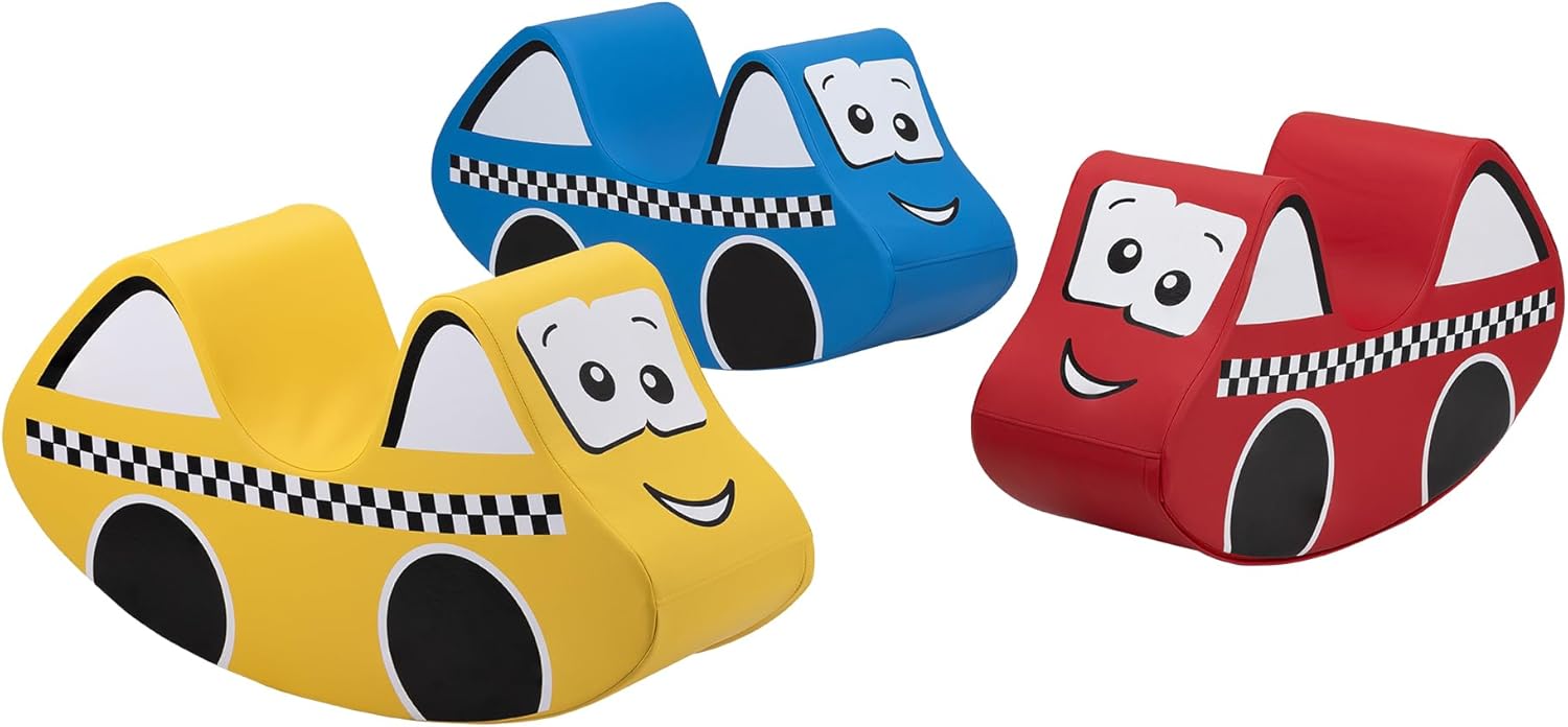 Children's Soft Vehicle Rocker – Engaging, Fun and Cozy Playtime for Daycare, Preschool, and Home