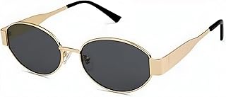 Roshfort Sunglasses for Women uv400 Protection Goggles for Womens Stylish sunglass Rimless Flower Diamond Cutting Lens Dri...