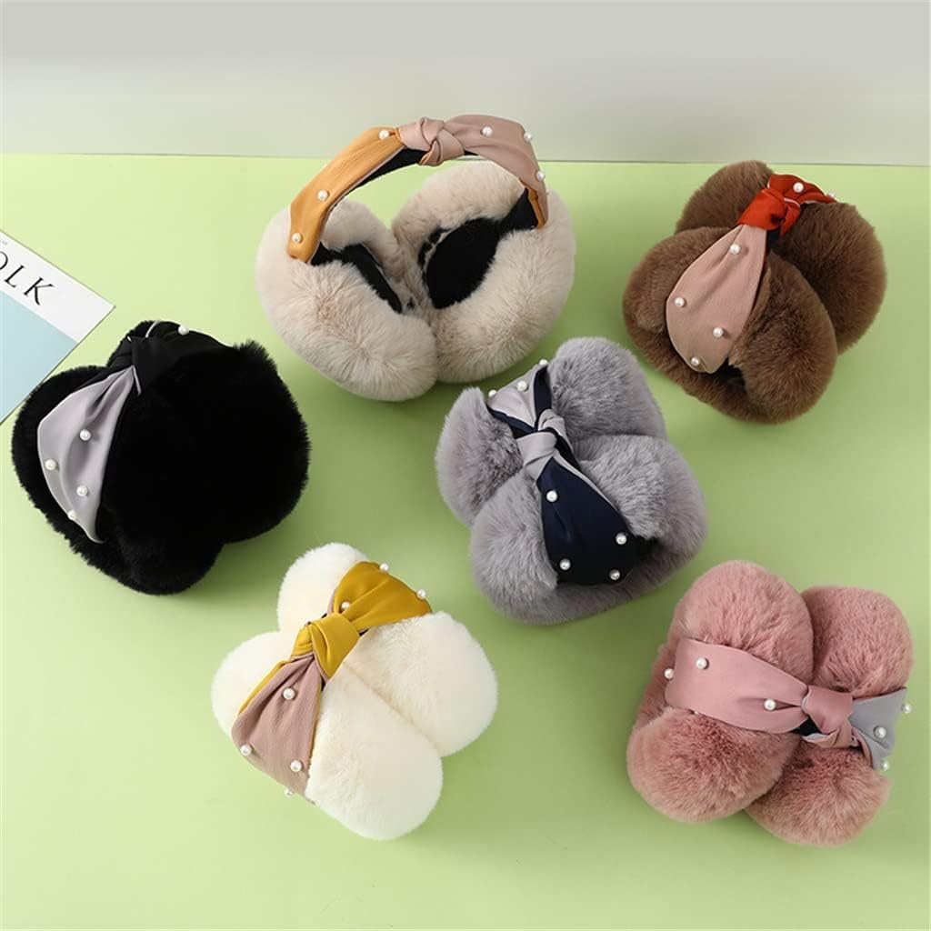 ZUMAHA Orejeras mullidas para Invierno, Orejeras de Felpa Bonitas y cálidas, Orejeras cálidas de Felpa, Calentadores de Orejas Plegables, Elegantes y cómodas