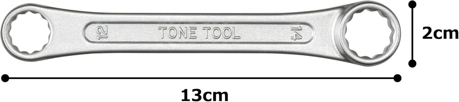 TONE Ring Wrench Short Type M03-1214 12x14mm