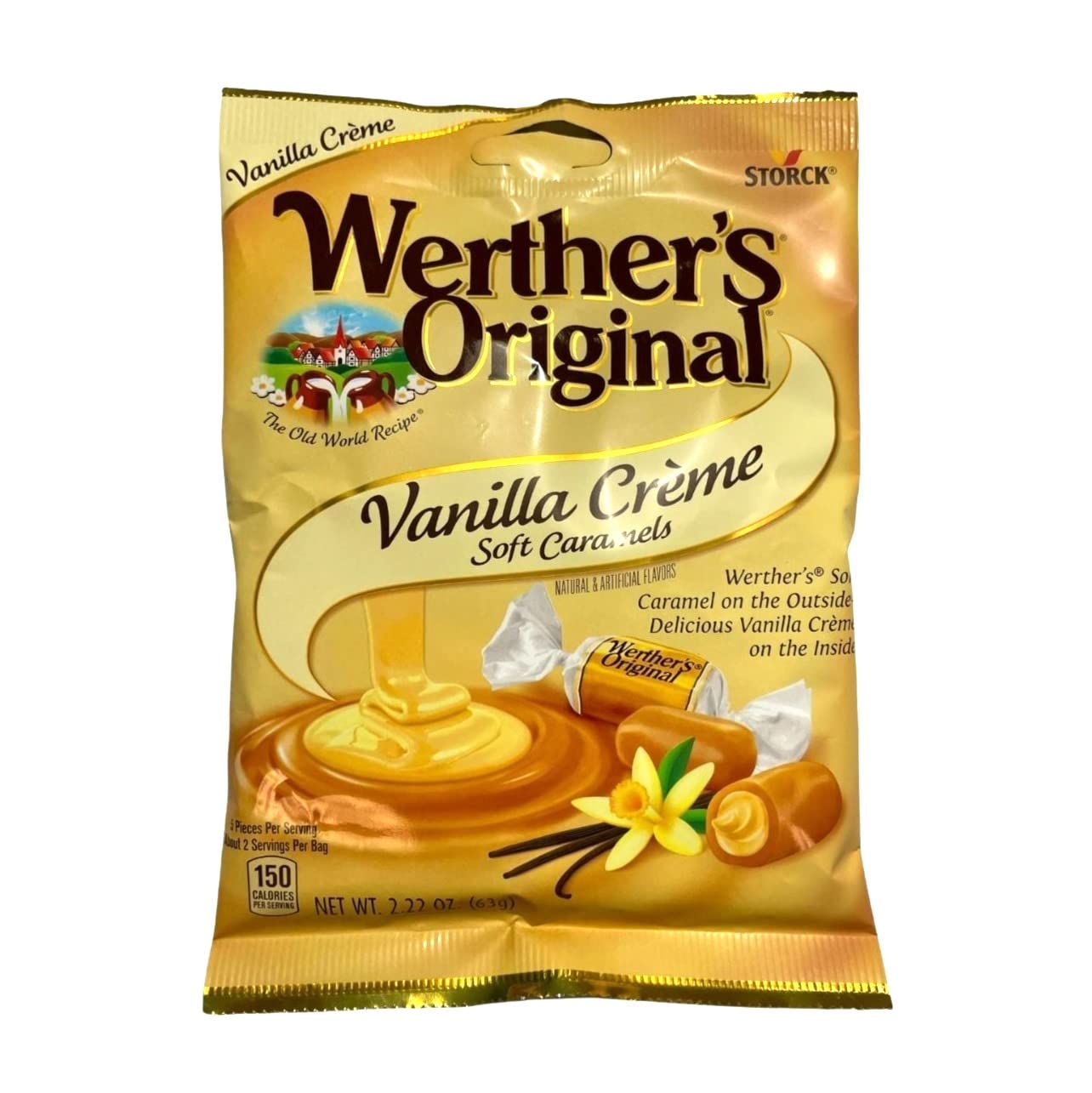 WERTHER'S ORIGINAL VANILLA CREME SOFT CARAMELS NET WT. 2.