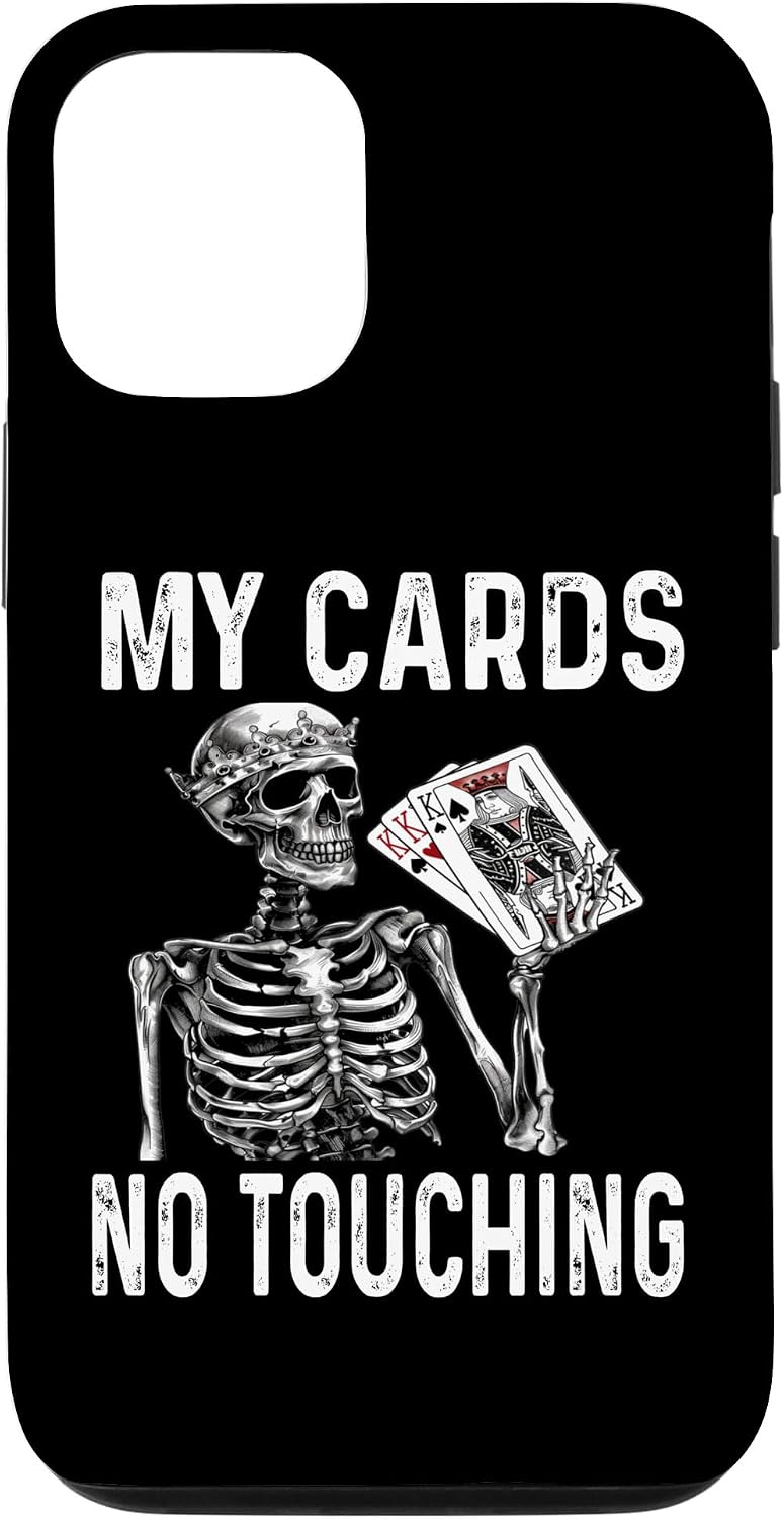 iPhone 12/12 Pro Funny My Cards No Touching Euchre Card Game Player Game Case