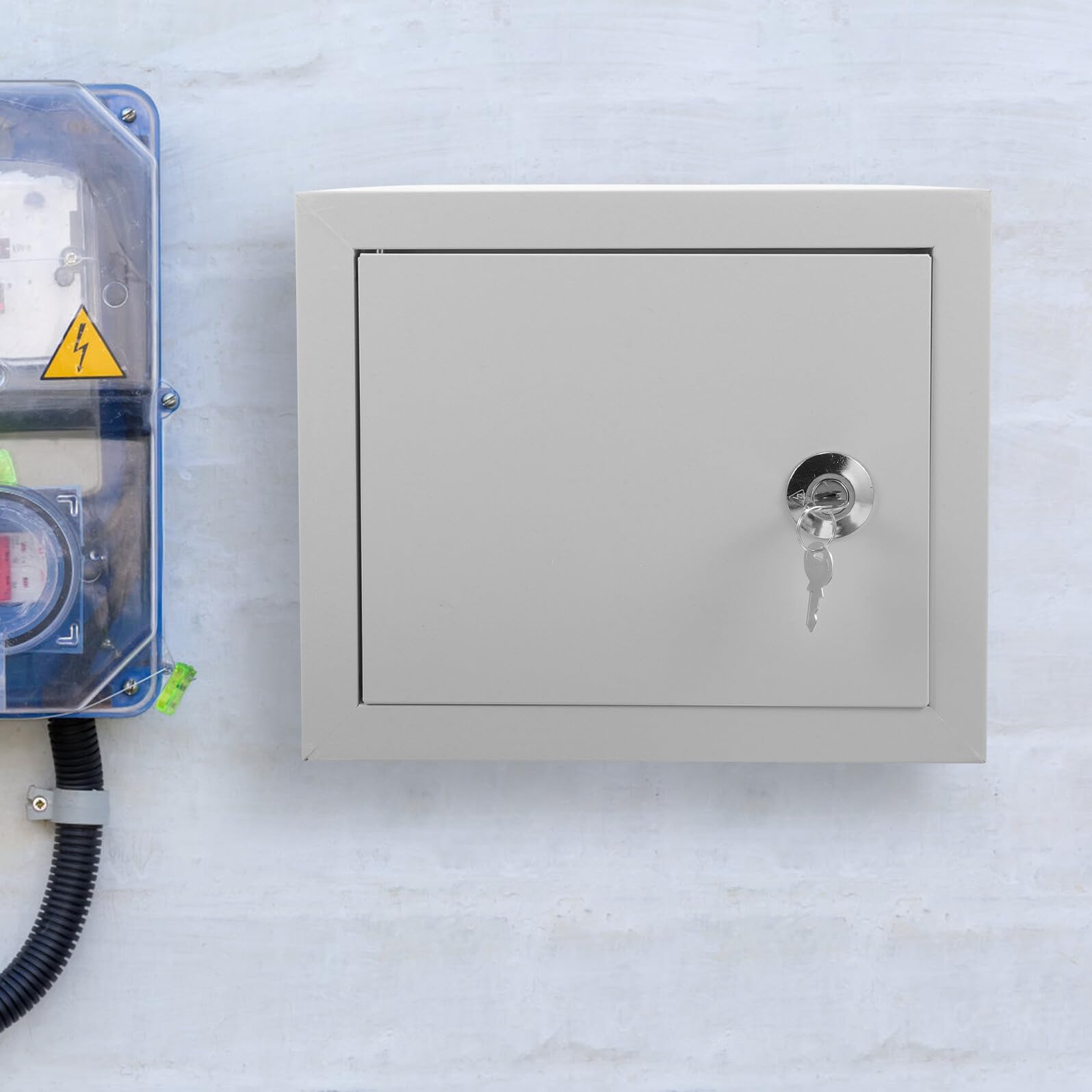 Angoily Caja de Conexiones Eléctricas Diseño para Montaje en Pared para Exterior de Aluminio Resistente Oxidación Adecuado para Entornos Residenciales y Comerciales