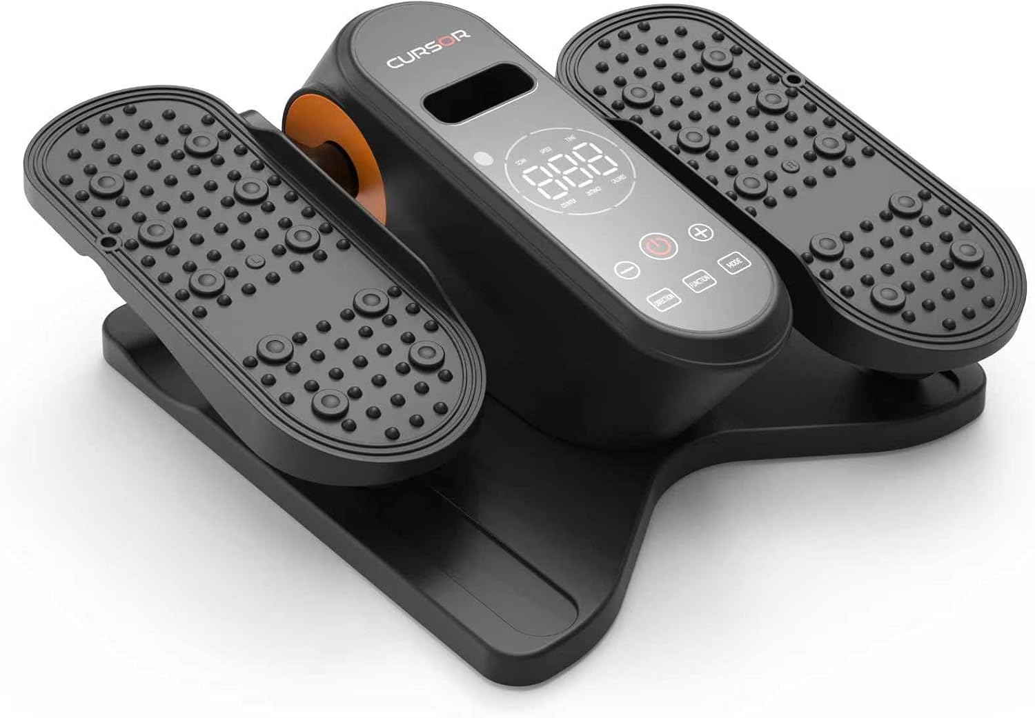 Under Desk Elliptical Machine, Electric Ellipse Leg Exerciser as Seen on Tv for Seniors, Quiet Portable Seated Pedal Exerciser with Remote Control, 12 Adjustable Speeds, Auto & HR Mode for Home Office