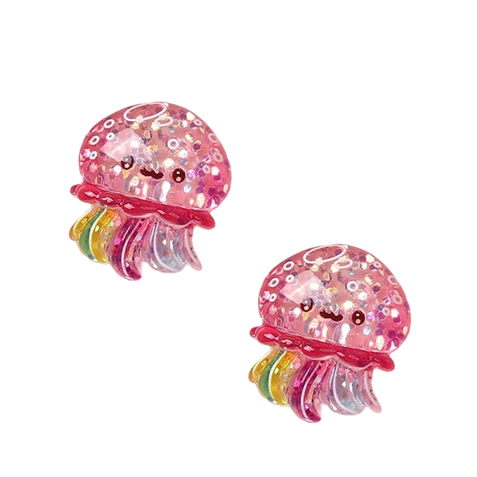 Xjdzineq 2 / 6Pcs Resin Marine Animal Miniature Embellishment for Scrapbooking Project Flatback Resin Sea Animal Figurines Ornament Colorful Rhinestones