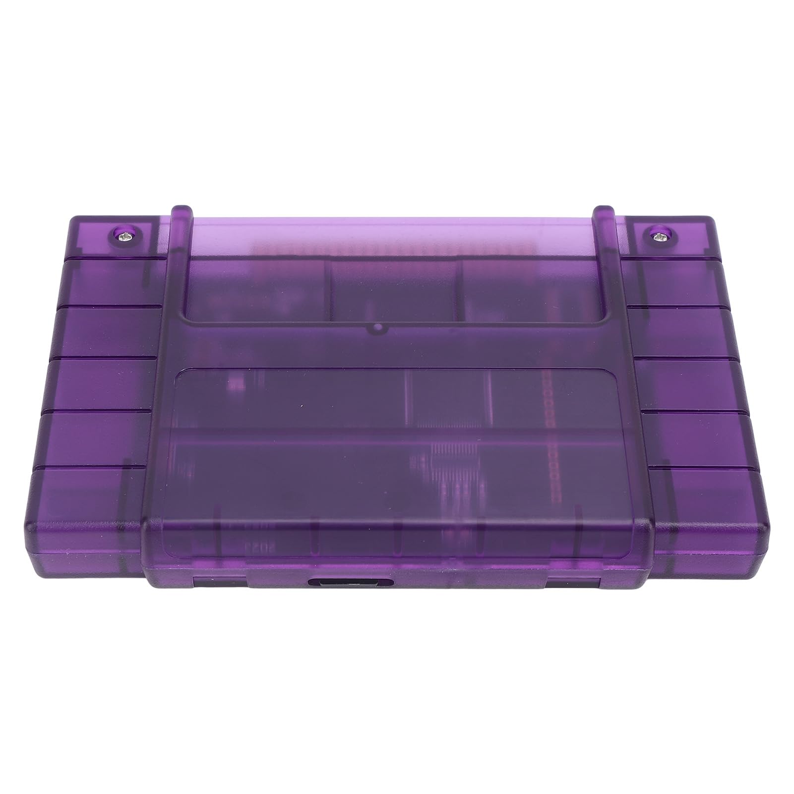 Cartuccia di gioco 3000 in 1 V1 0 Cartuccia per videogiochi con scheda di memoria da 8 GB per SFC Game Console Super Entertainment System SNES Classic Retro Gaming Accesso (Viola traslucido)