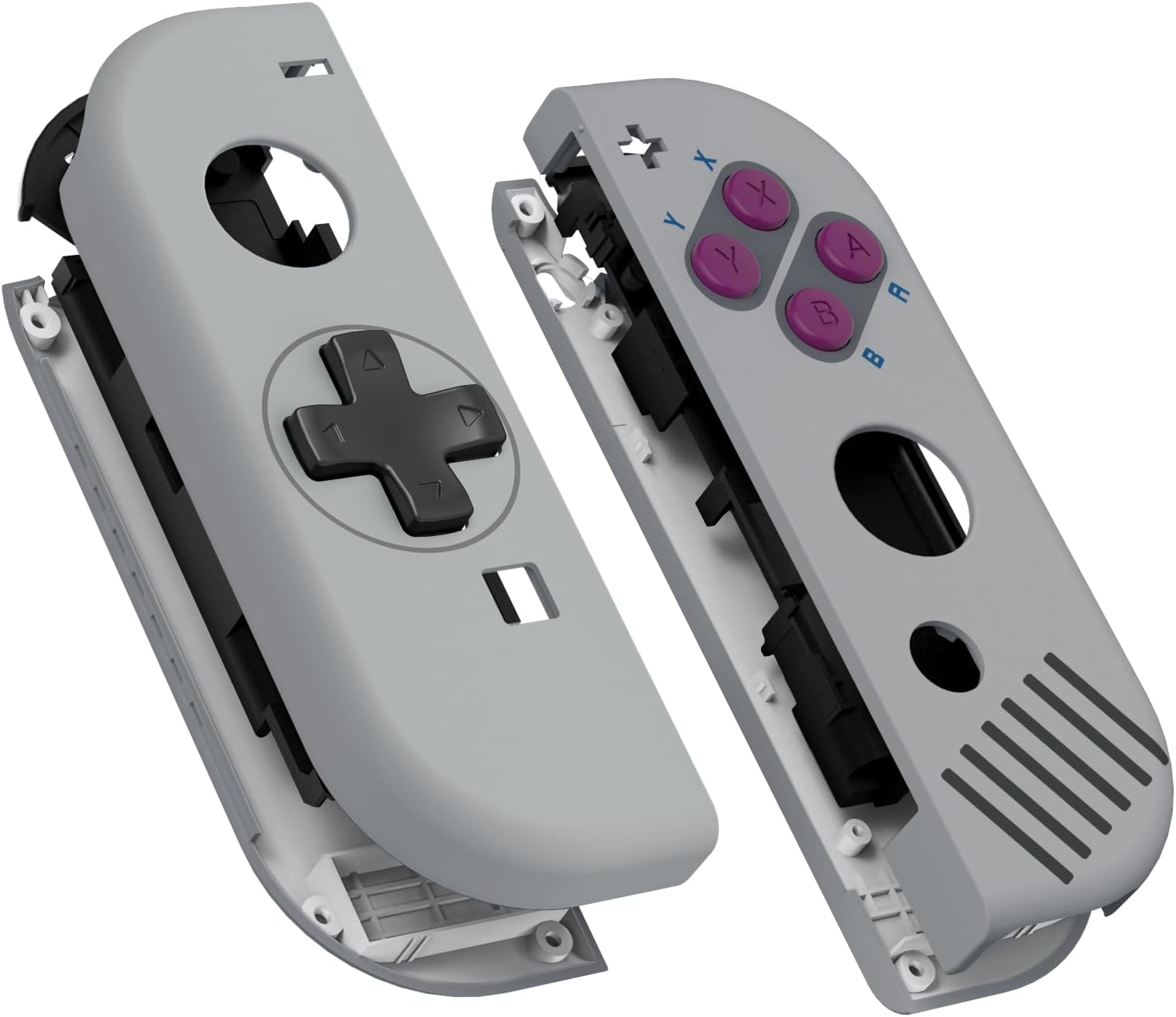 Classic 1989 GB DMG-01 Joycon Handheld Controller Housing (D-Pad Version) Direction ABXY Buttons, DIY Replacement Shell Case for Nintendo Switch & Oled Joy-Con – Console Shell NOT Included