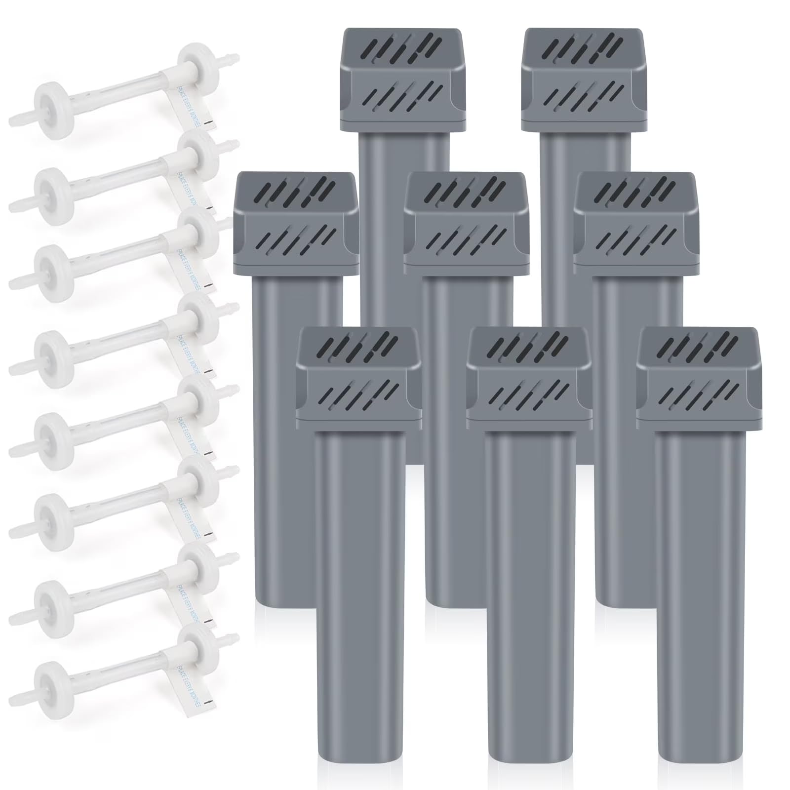 (8 Pack) Replacement Cartridge Filter Kit Compatible Filter Replacement Kit SC1200 Machine Clean Filters Included 8 Filters Kit and 8 Check Values