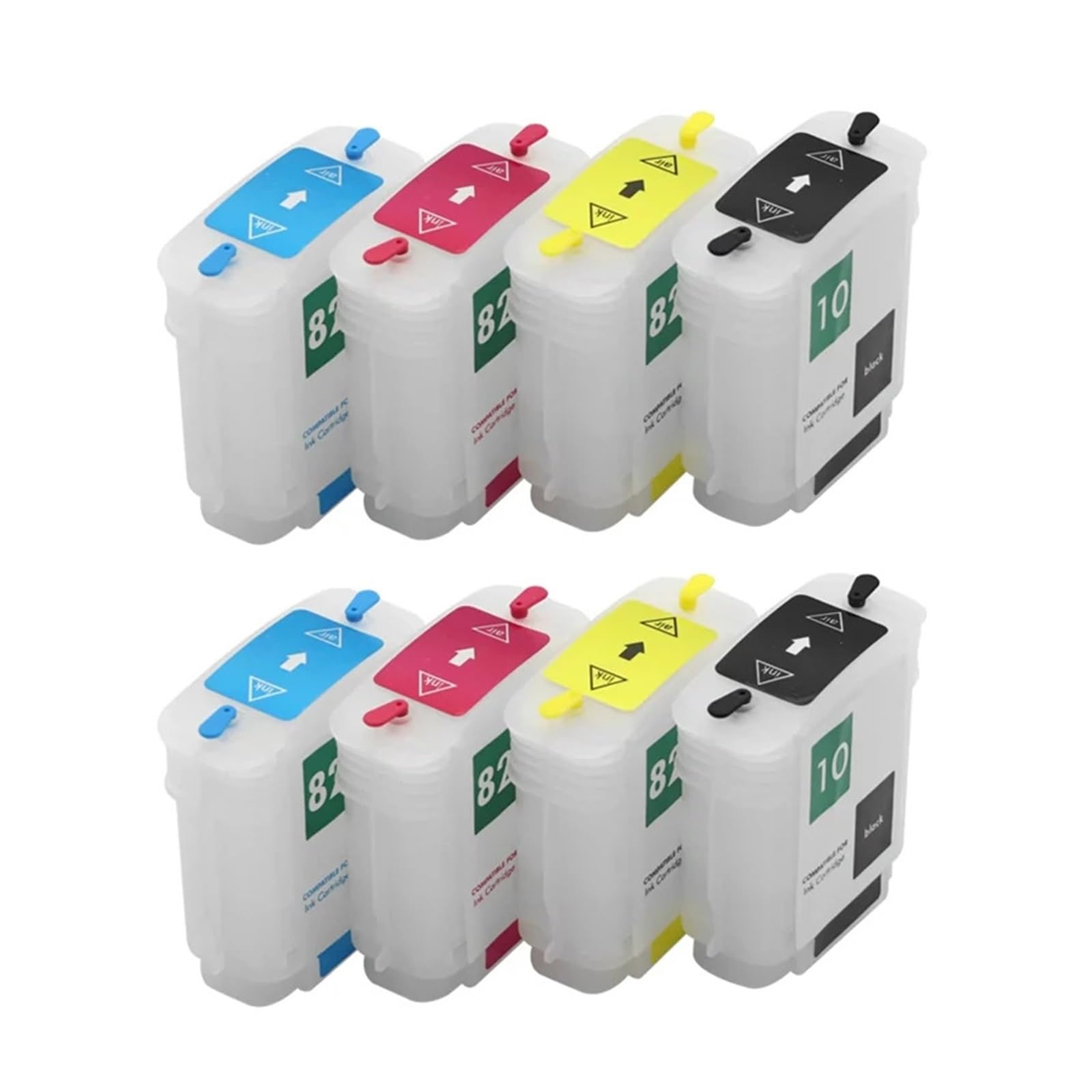 Cartuccia ricaricabile 1/2 Compatibile con HP 10 82 con chip