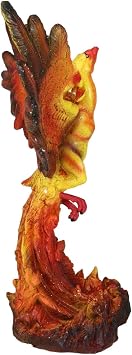 Ebros Gift Fawkes Resurrection of The Phoenix Fire Bird Rising Out of The Burning Ashes Statue Symbol of Transformation and Rebirth Figurine