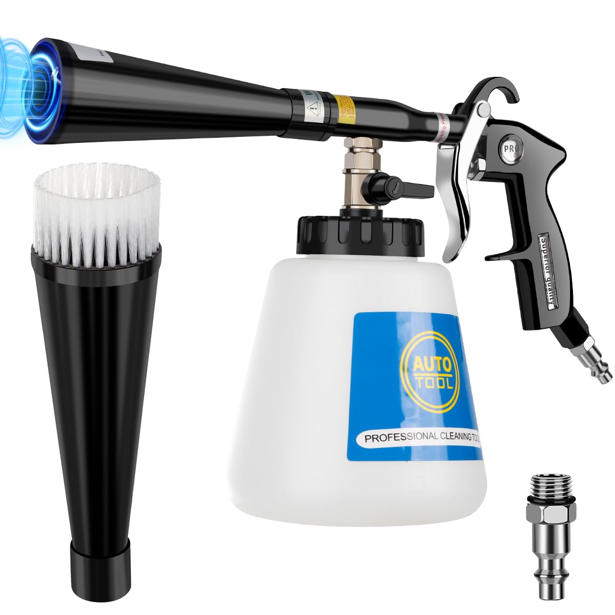 Photo 1 of Car Cleaning Gun,High-Pressure Air Blow Gun,Air Cleaning Gun,Air Blow Gun with 2 Set Nozzles &1L Liquid Bottle,Works with Air Compressor,Pro Auto Detailing Tool for Deep Cleaning Interiors & Exteriors