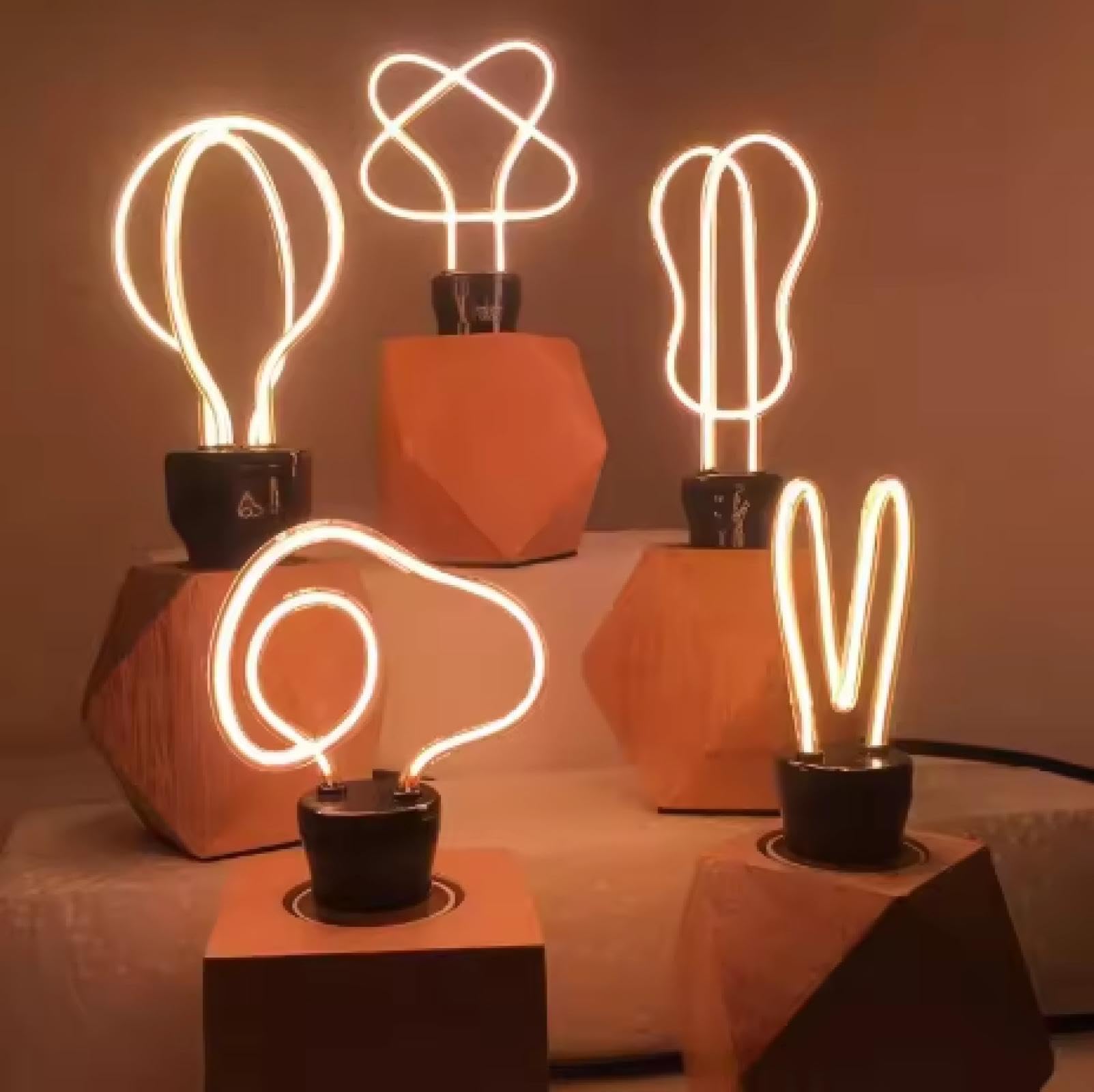 Elastyczny filament Led 6 szt. Led DC 3 V Edison Bulb Parts giętkie akcesoria do żarówek Led elastyczne akcesoria oświetleniowe 450 mm czerwony