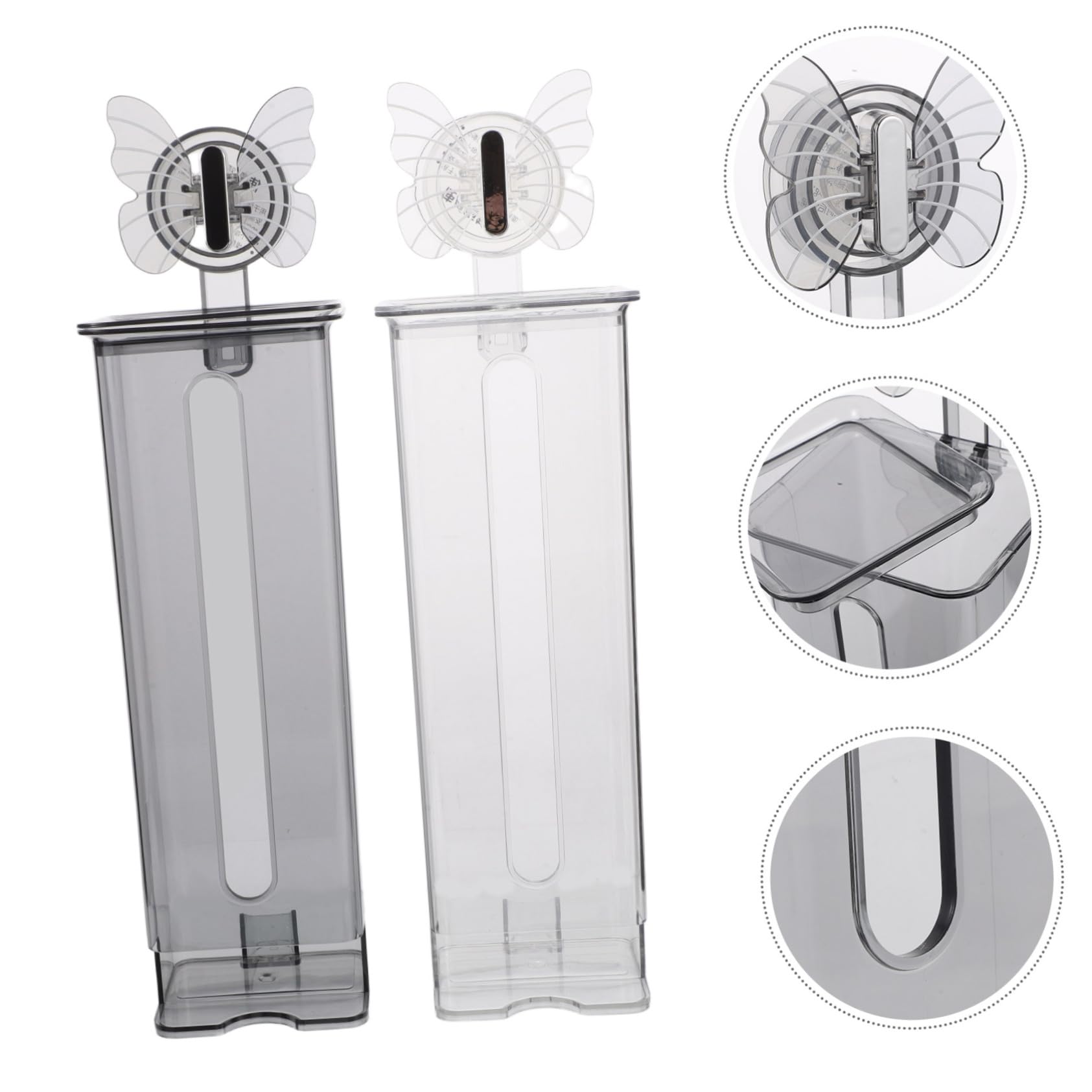 Hängender mit Schutzdeckel Pet Platzsparend mit Saugnapf für Kleiderschrank für Wandorganizer 2 Stück Unterwäsche und Socken