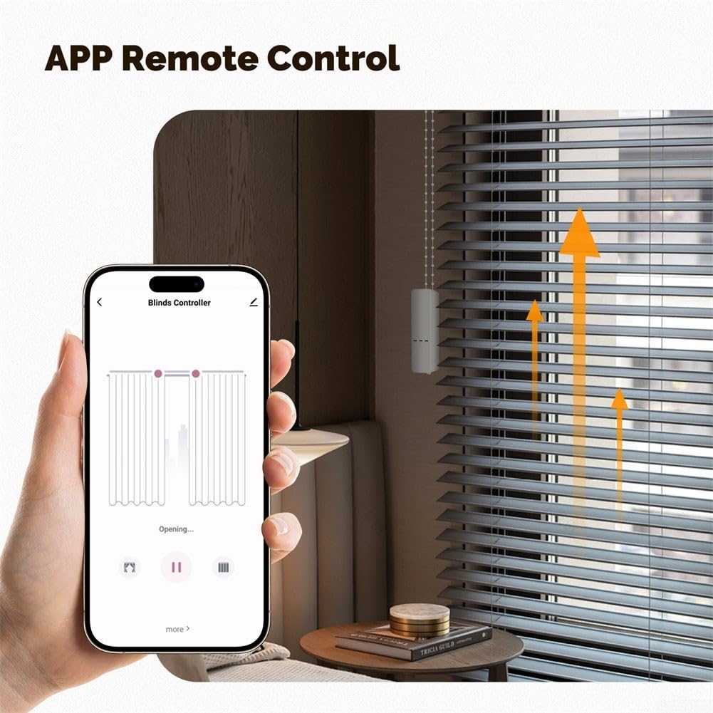 Whychstore Motore per tende a rullo, Per Tuya per Zigbee Motore elettrico intelligente per tende a rullo, Impostazioni di limite precise, Controllo attivato vocale, Supporto app remoto RF