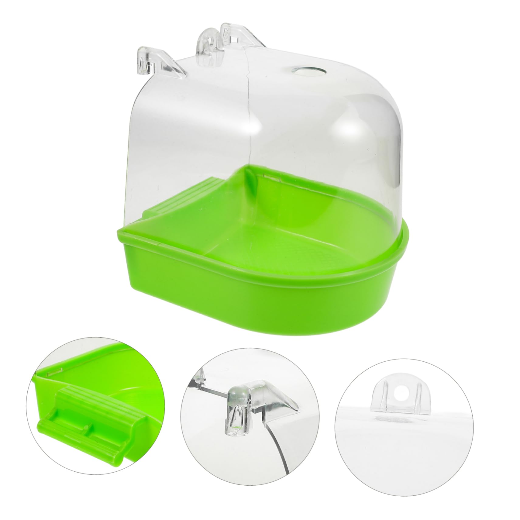 YARNOW 4pezzi da per Uccelli Resistente Box per Appeso per Pappagalli e Parrocchetti Accessorio per Pulizia Naturale e Riduzione Stress