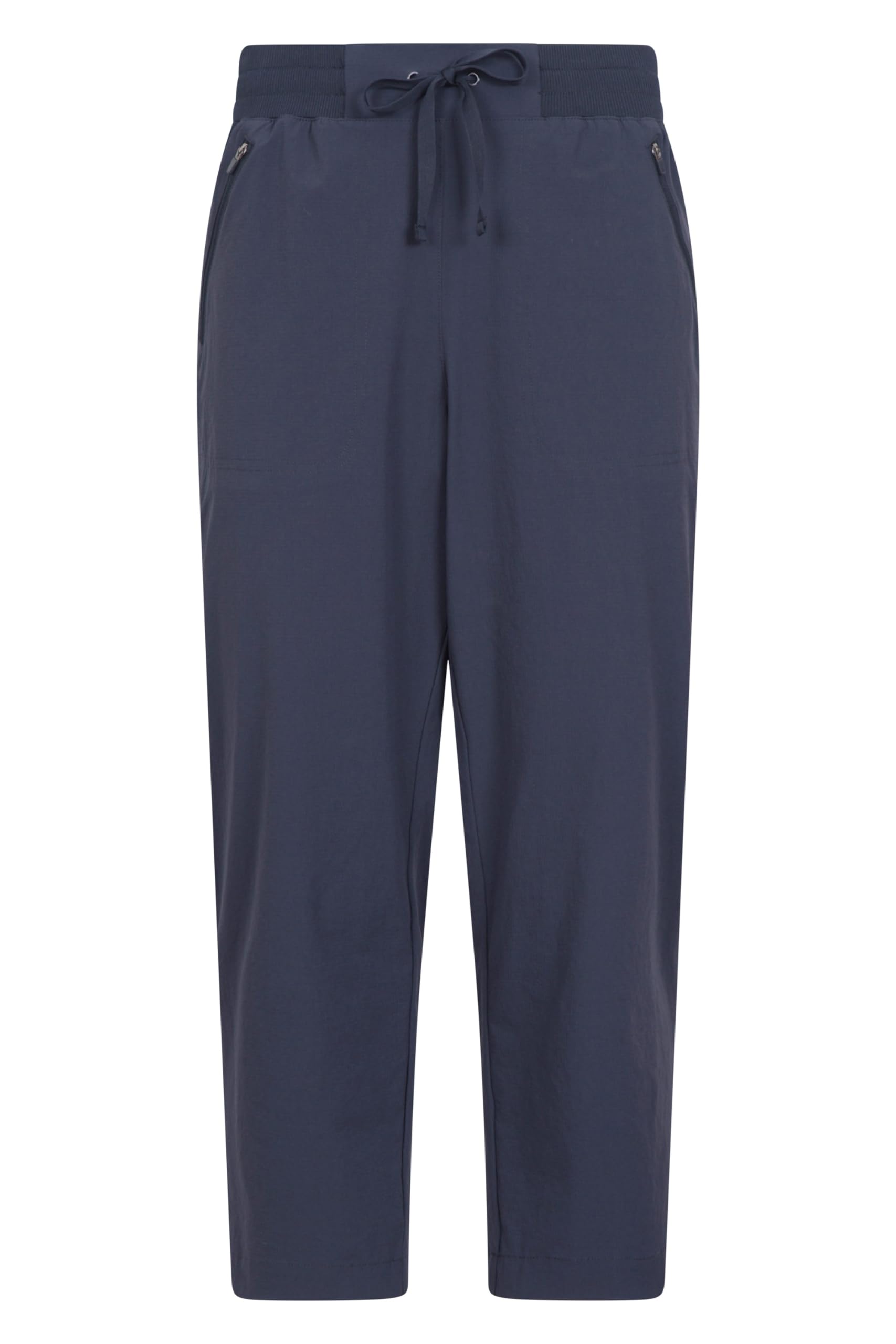 Mountain Warehouse Explorer Womens Capri - Lightweight Ladies Trousers, Stretchy Pants, Elasticated Waistband - Spring Summer, Sports, Camping, Hiking, Outdoors Dark Blue (Capri) Women's Size 12
