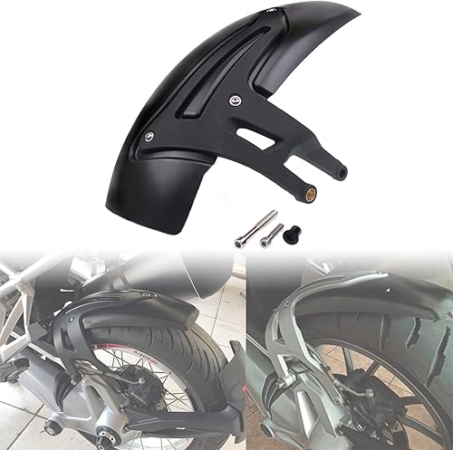 Guardabarros trasero para motocicleta BMW R1200GS R1250GS LC Adventure 2013-2022 Kit de cubierta de rueda (negro)