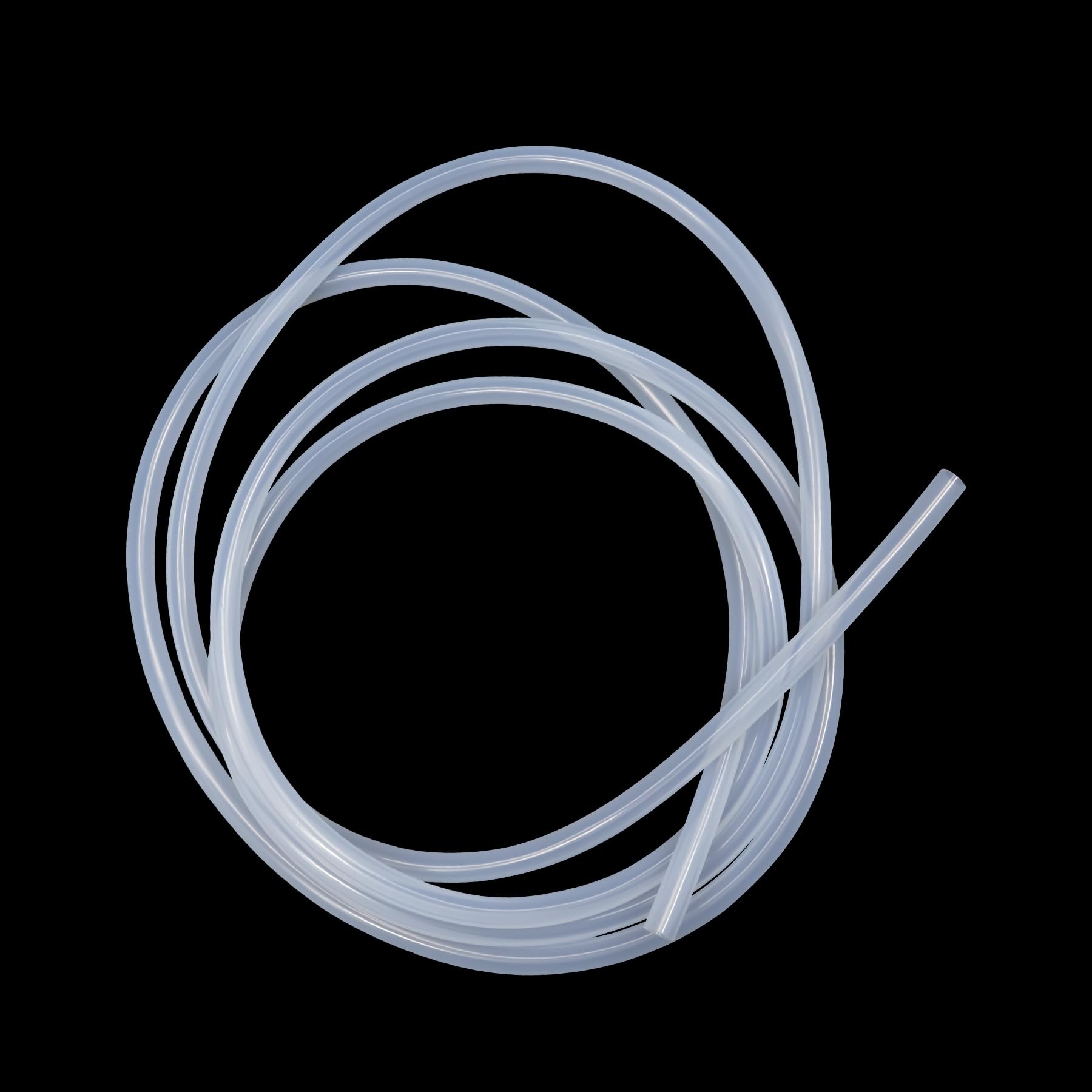 iMeistek siliconen buis 4 mm binnendiameter x 7 mm buitendiameter 2 meter, flexibele voedingskwaliteit slang siliconen buis water lucht buis pijp transparant