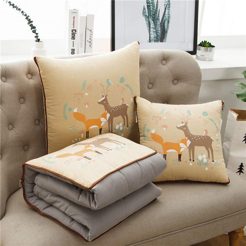 Oreiller couette pliante multifonctionnel coussin décoratif lit canapé