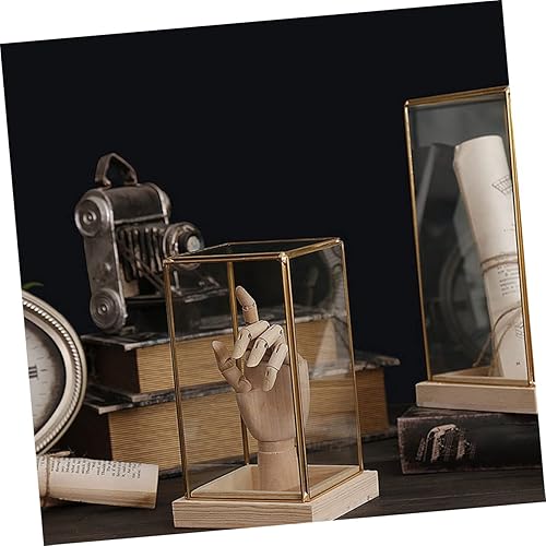 Miniatura 6 de Caja de exhibición de cristal retro Almacenamiento de joyería antigua Caja de exhibición de vidrio multifuncional para el hogar Dec