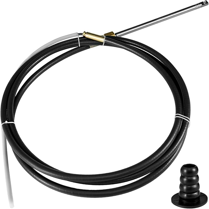 Bestauto Boat Steering Cable 14ft Rotary Mechanical