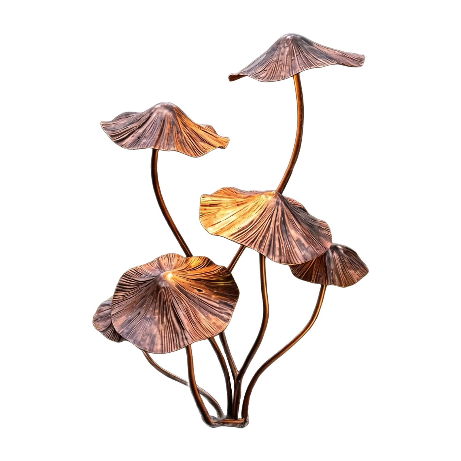 Msioytog Artistic Iron Mushroom Sculpture Garden Stake Weather Resistant Mushroom Statue for Outdoor Space Decoration Garden Stakes