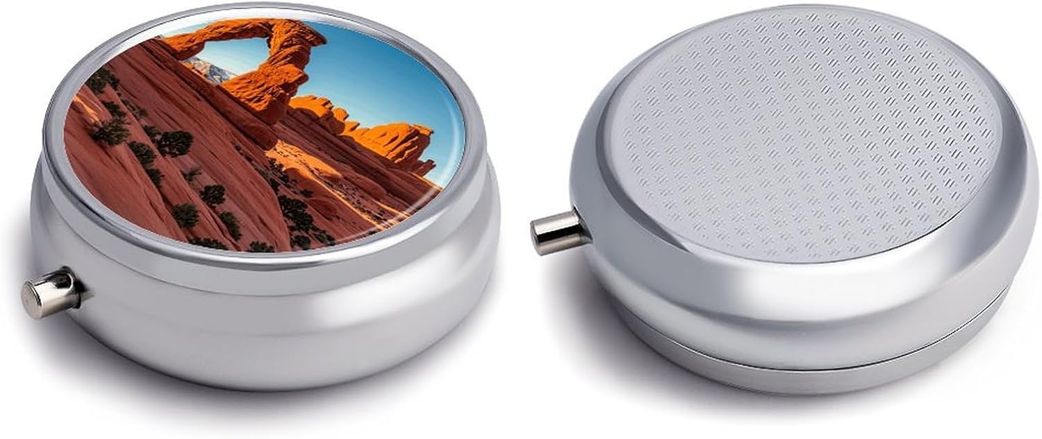 Arches National Park-Standard Pill Case 3 Compartment Travel Pill Box image 3
