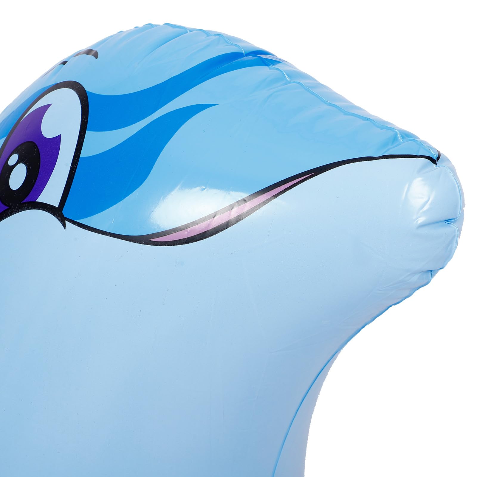 ORFOFE Flotador de Piscina Delfín Inflable de PVC 85 CM Juguete Reutilizable Adultos Decoración al Aire Libre Resistente y Fácil de Transportar