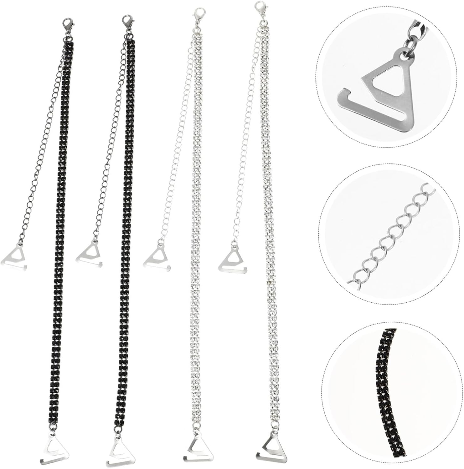 4pairs Adjustable Straps for Women - Shoulder Straps for Weddings Formal Events Creative Decor for Any