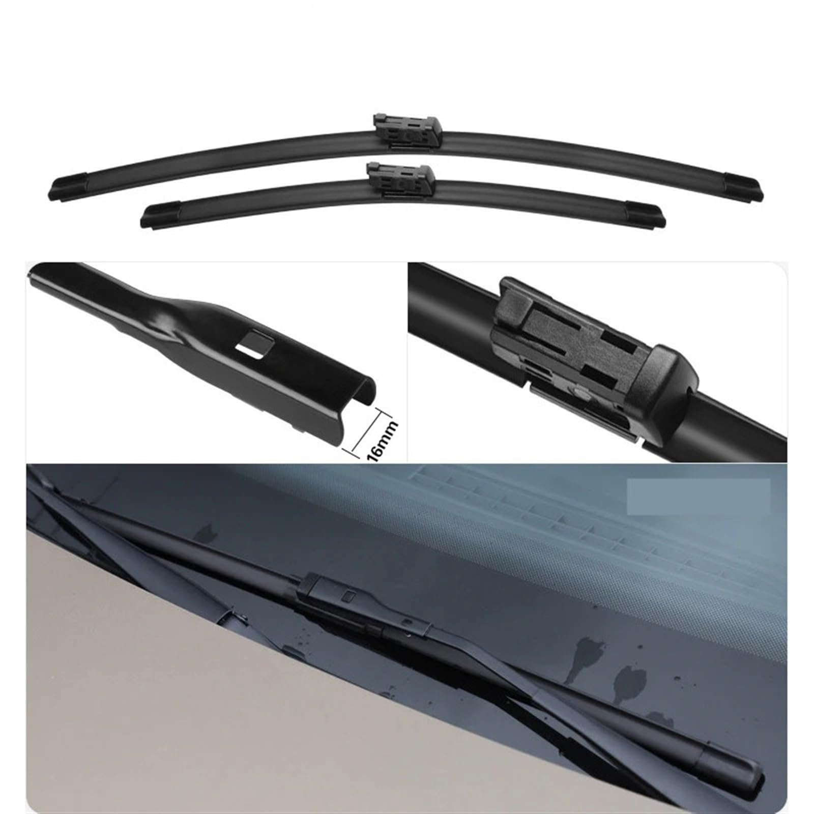 Limpiaparabrisas Coche Compatible Con Para B9 Para Allroad 2020 2021 2022 2023 LHD Escobillas Limpiaparabrisas Delanteras Parabrisas Ventana Cepillos Lluvia Para Coche Escobillas