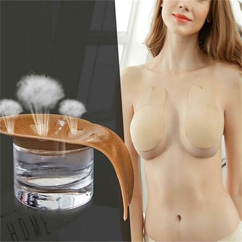 Miniatura 4 de ICEGIA Funda para pezón para mujer reutilizable adhesivo de silicona para pezones sujetador adhesivo pétalos