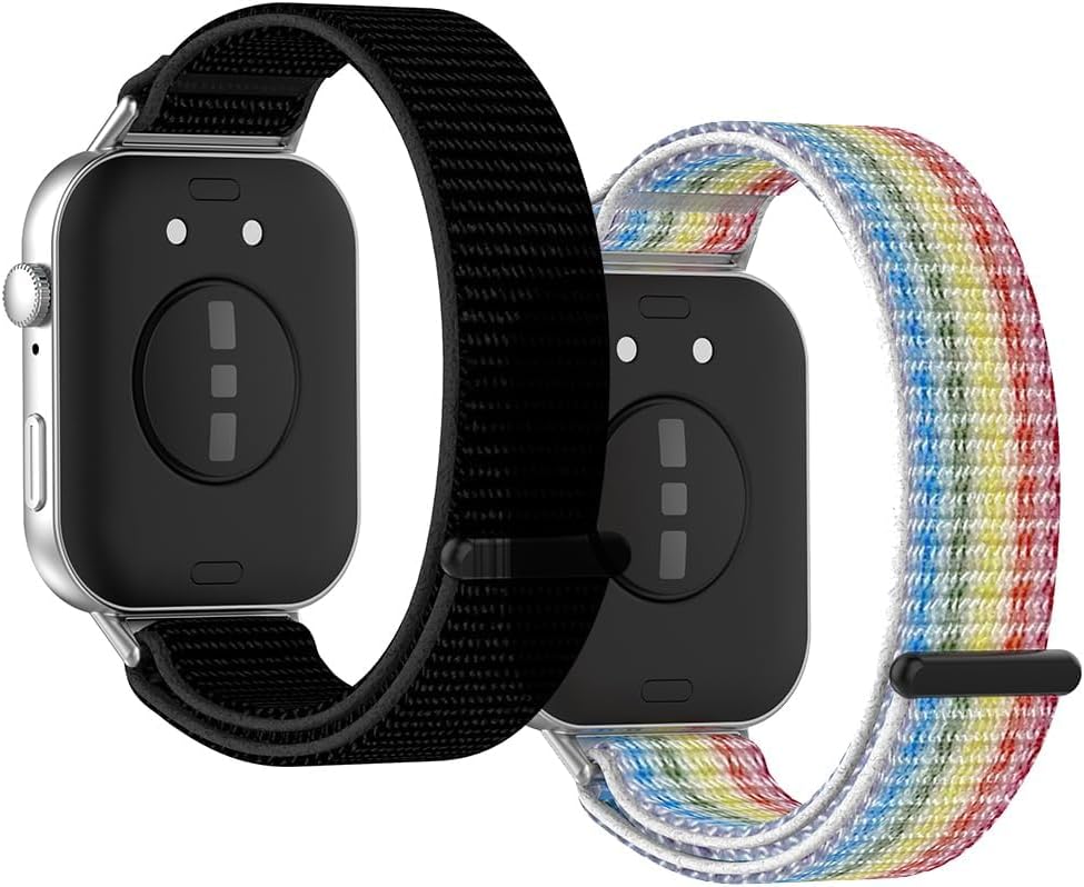 2 Pcs Nylon Replacement Strap for Huawei Watch Fit 3,Breathable watch strap,Quick Release Flexible Strap Compatible with Huawei Fit 3 Watch