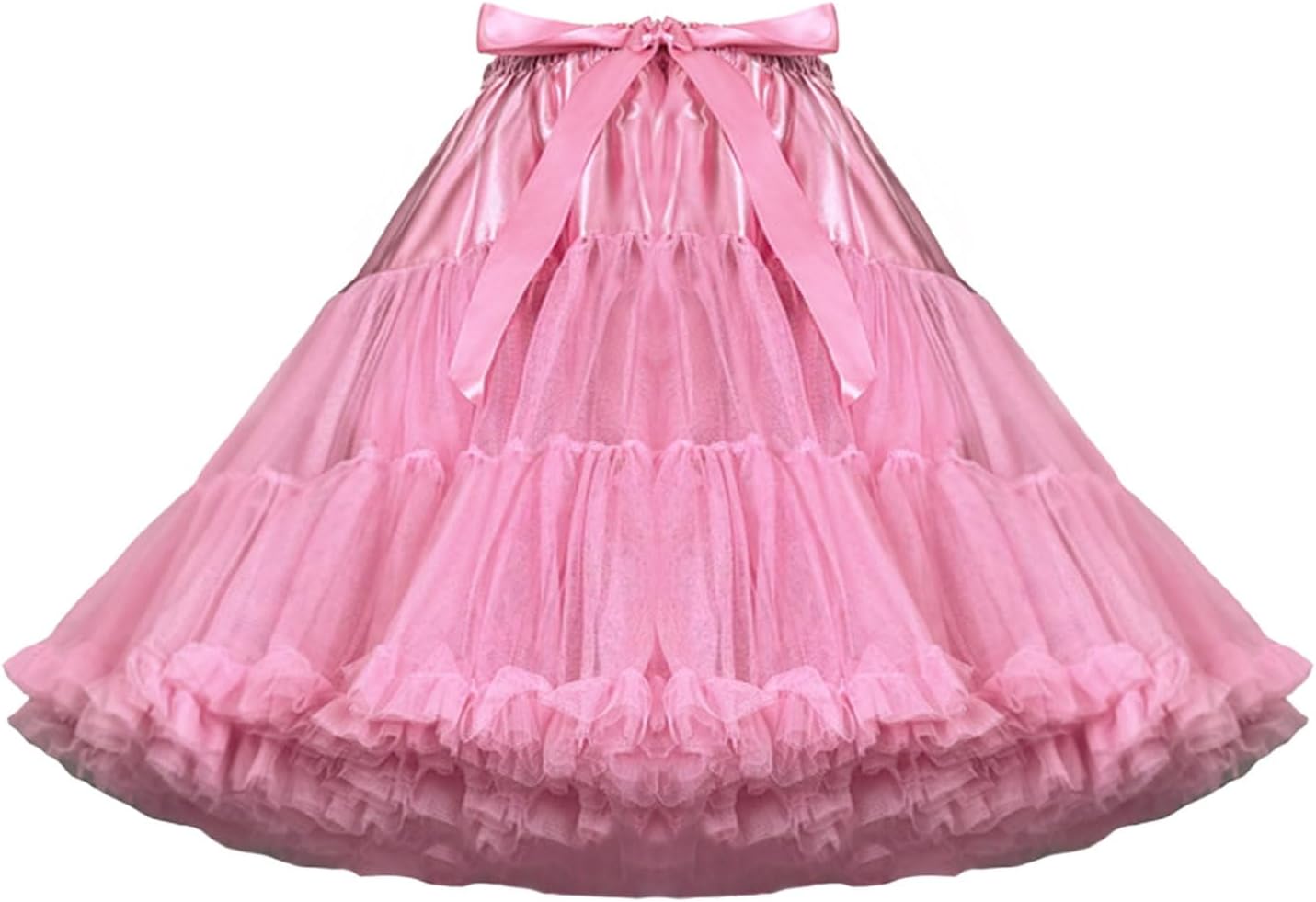 Women's Petticoat Skirts Tulle Underskirts Puffy Chiffon Half Slips Fluffy Ballet Dress for Women