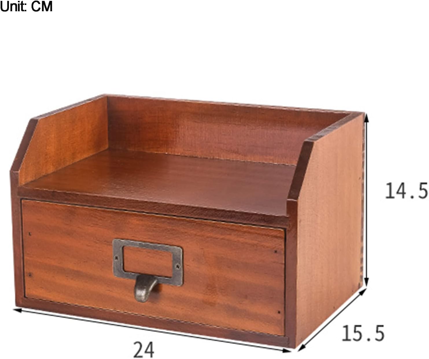 Sewing Kit, Wooden Sewing Basket Sewing Box with 1 Storage Drawers Wooden Storage Box Rustic Dresser,Green