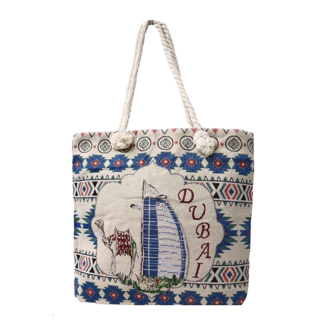 Women Fashion Shoulder Tote Bags | Multipurpose Shopping Outdoor Training Traveling | Dubai Souvenir Handbag for Beach Party Return Gift