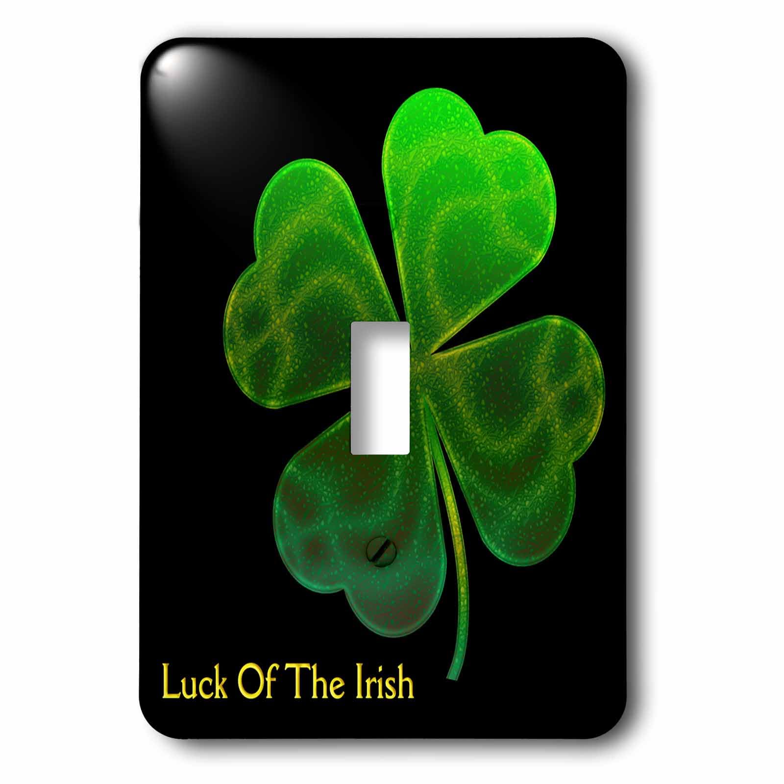 Interrupteur motif Luck of the Irish 3dRose LSP_41921_1 de finition supérieure