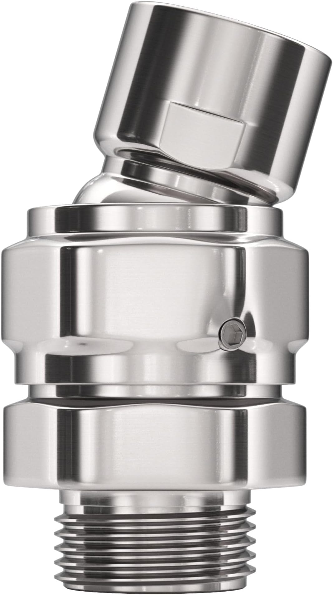 Darineey Shower Elbow Adapter for Shower Head 45°Angle G1/2 Male to