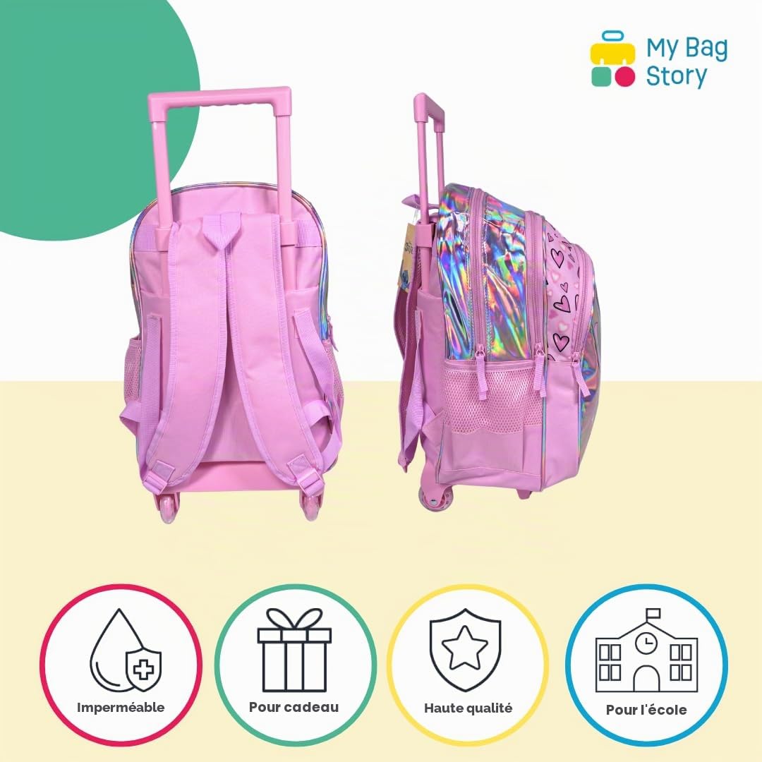mybagstory | Sac à roulettes Stitch | 2 Compartiments | 43 cm