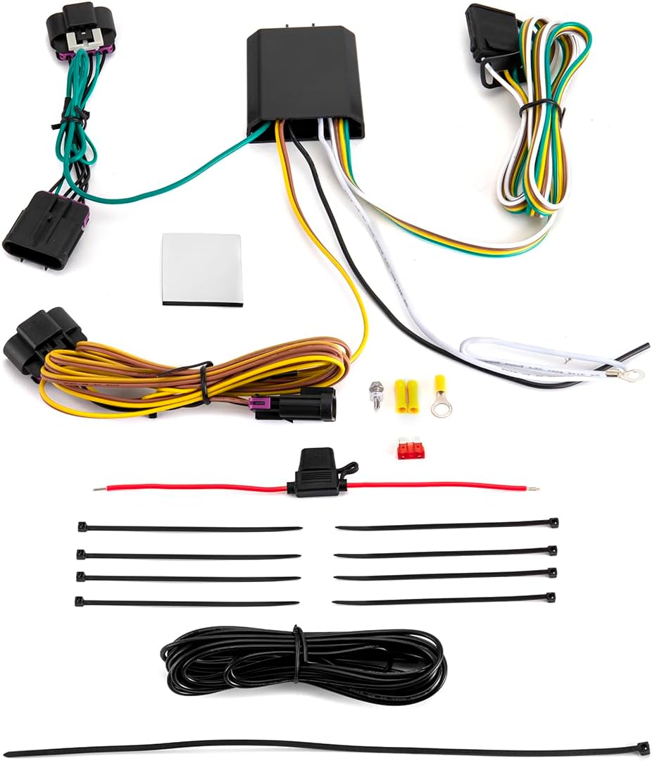 WeiSen 4-Pin Trailer Wiring Harness Compatible with Dodge Durango 2014-2026 3rd Gen with Plug & Play Connector for Trailer Taillight & Brake Turn Signal