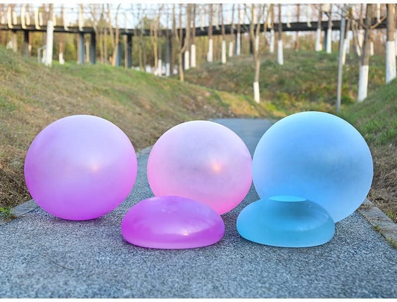 Bola de burbujas llena de agua de 36 pulgadas, inflada, divertida bola de globo de burbujas de gelatina, bola de TPR para inyección de agua