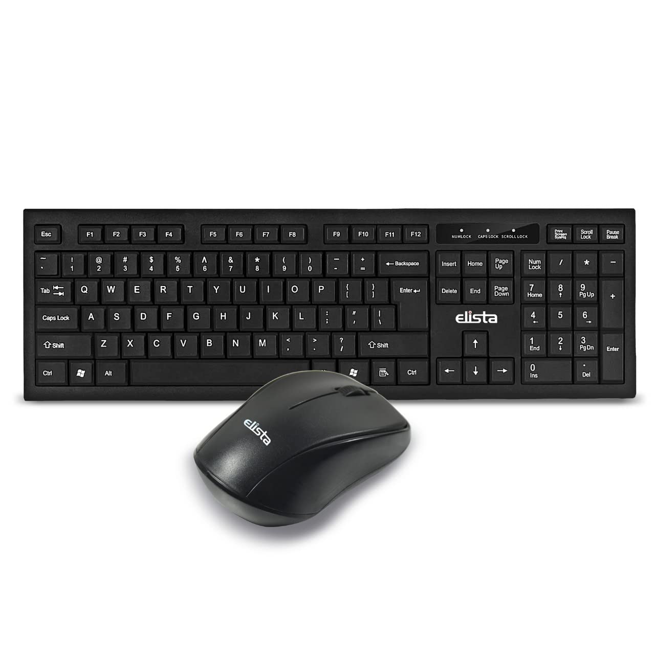 Elista Wireless Keyboard and Mouse Combo | 2.4 GHz Wireless Nano USB Receiver | for PC/Laptop (ELS KMC-752) (B09KNB8M5J) Amazon Price History, Amazon Price Tracker