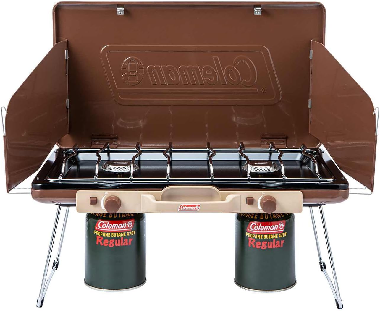 コールマン(Coleman) パワーハウスLPツーバーナーストーブII 防災 キャリーハンドル付 ハイパワー アウトドア キャンプ バーベキュー 調理