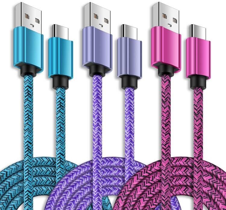 Samsung Fast Charger Type C Cord Cell Phone Android Charging Cable for Samsung Galaxy A15 5G S24 Ultra S24 S23 FE S22 S21 S10 A13 A14 A12 A23 A32 A53,USB to USB C Cable for iPhone 15 Plus 15 Pro Max
