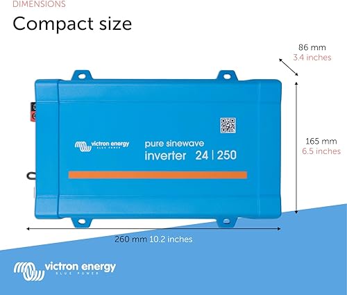 Vista 16 de Victron Energy Inversor de onda sinusoidal pura de 375VA 24-Volt 120V CA, NEMA 5-15R