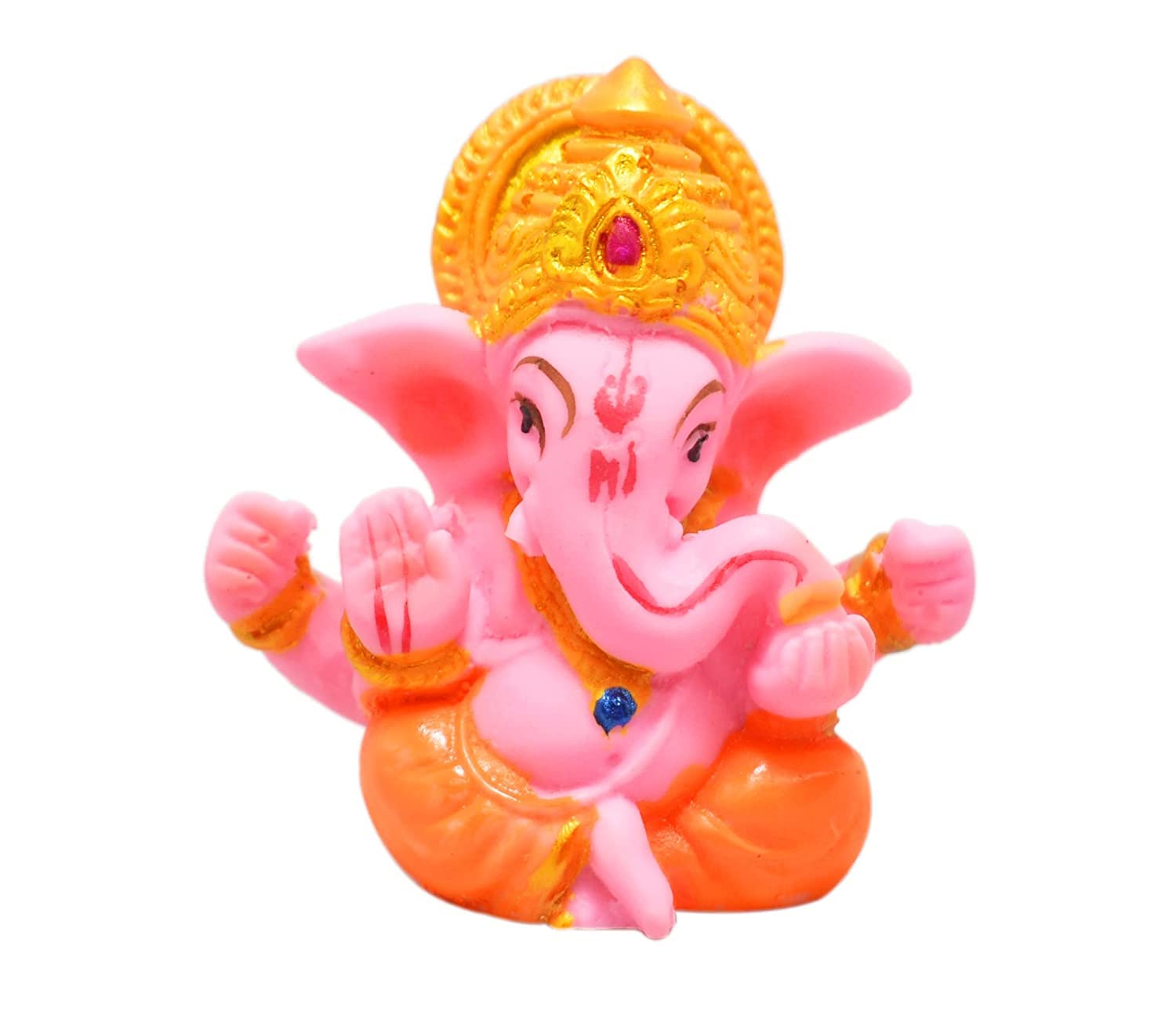 Ganesha marbre rose compact pour éliminer le stress en voiture