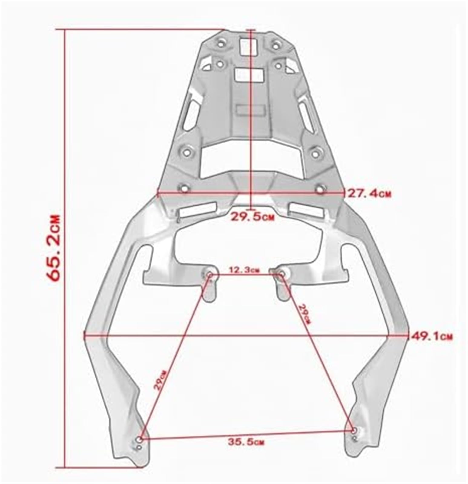 Tylny bagażnik, forza 750, do XADV750 2021 2022 2023 2024 Tylny bagażnik motocyklowy Uchwyt bagażnika tylnego bagażnika Bagażnik motocyklowy